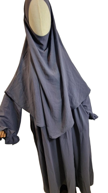 Abaya kimono avec son khimar – Image 3