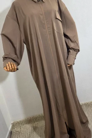 Robe kimono avec zip