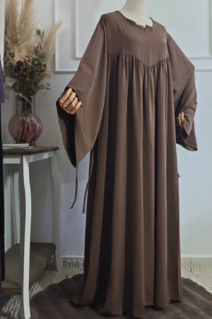 Robe abaya ample manches resserables