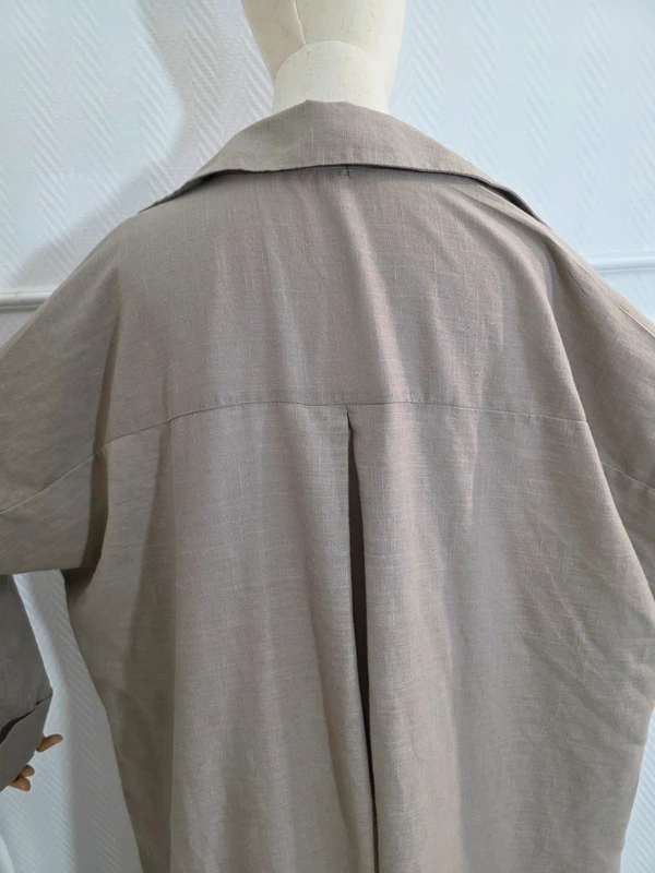 Kimono robe en 100% coton poche brodée – Image 5